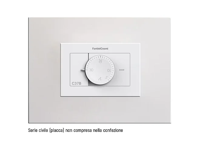 Fantini Cosmi Fantini Cosmi C37BA TERM INCASSO UNIVERSALE 230V BIANCO KIT