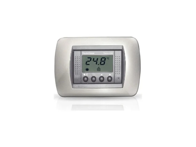 Fantini Cosmi Fantini Cosmi C44C TERMOSTATO ELETTRONICO INCASSO 230V CON DISPLAY SILVER