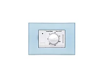 Fantini Cosmi Fantini Cosmi C47EHB TERMOSTATO ELETTRONICO INCASSO CON MANOPOLA E DEVIATORE ESTATE/INVERNO BIANCO