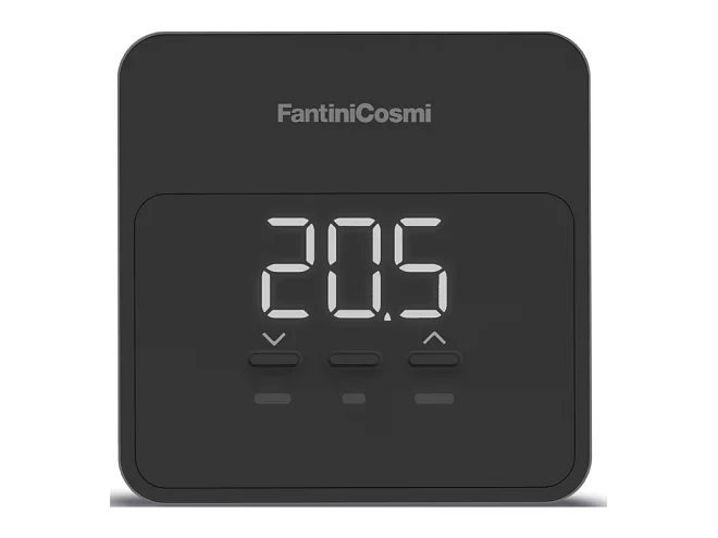 Fantini Cosmi Fantini Cosmi C900QN CRONOTERMOSTATO QUADRATO SMART WIFI BATTERIA NERO