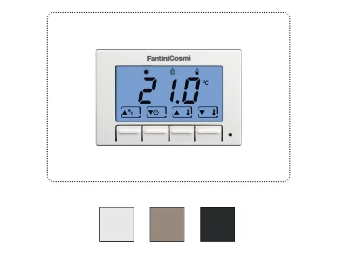 Fantini Cosmi Fantini Cosmi CH123K KIT TERMOSTATO AMBIENTE INCASSO 230V RETROILLUMINATO