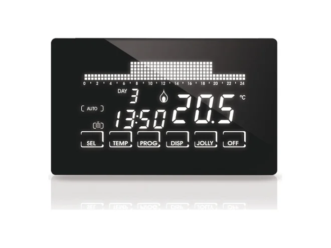 Fantini Cosmi Fantini Cosmi CH193MB CRONOTERMOSTATO SETTIMANALE SEMINCASSO TOUCH-SCREEN CON UMIDOSTATO NERO