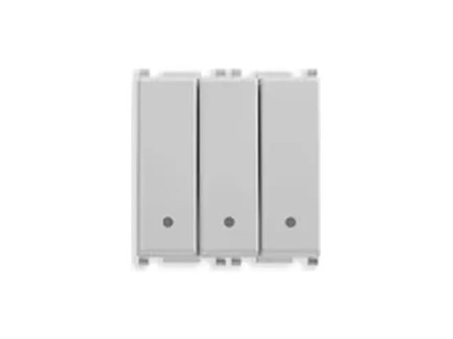 VIMAR Vimar 14003.SL Tre interruttori 1P 20AX Silver