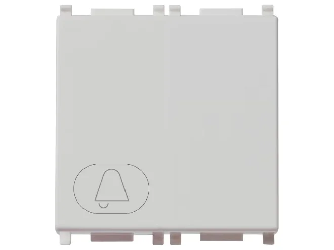 VIMAR Vimar 14008.2.C.SL Pulsante 1P NO 10A campanello 2M Silver