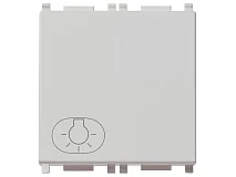 VIMAR Vimar 14008.2.L.SL Pulsante 1P NO 10A luce 2M Silver
