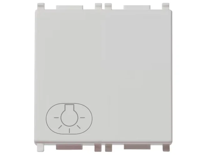 VIMAR Vimar 14008.2.L.SL Pulsante 1P NO 10A luce 2M Silver