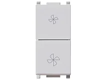 VIMAR Vimar 14063.SL Commutatore 2P 10AX fan-coil Silver