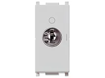 VIMAR Vimar 14083.CU.SL Interr. 2P 16(3)A +chiave unific. Silver