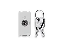 VIMAR Vimar 14083.S.SL Interruttore 2P 16(3)A+chiave OFF Silver