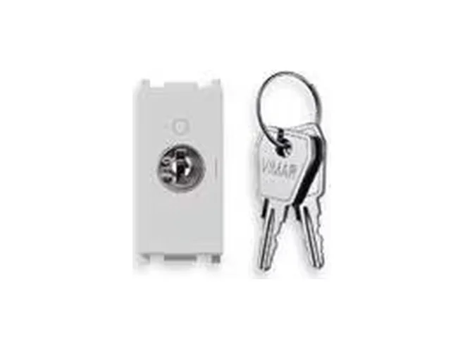 VIMAR Vimar 14083.S.SL Interruttore 2P 16(3)A+chiave OFF Silver