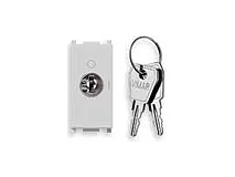 VIMAR Vimar 14087.SL Pulsante 2P NO 16A +chiave Silver