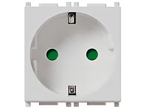 VIMAR Vimar 14208.SL Presa SICURY 2P+T 16A tedesco Silver