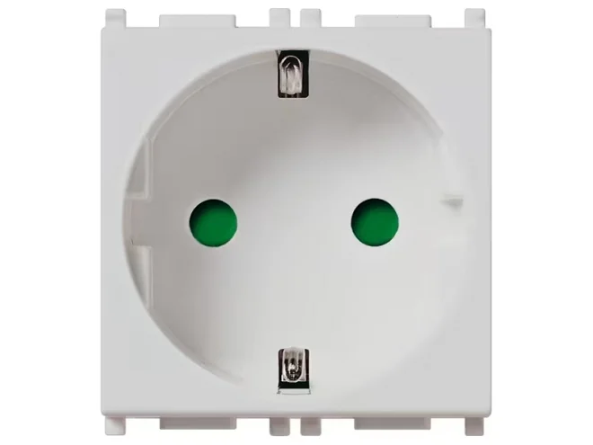 VIMAR Vimar 14208.SL Presa SICURY 2P+T 16A tedesco Silver