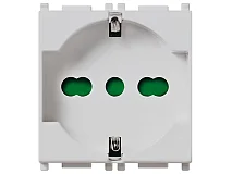 VIMAR Vimar 14210.SL Presa 2P+T 16A universale Silver