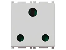VIMAR Vimar 14218.SL Presa SICURY 2P+T 16A inglese Silver