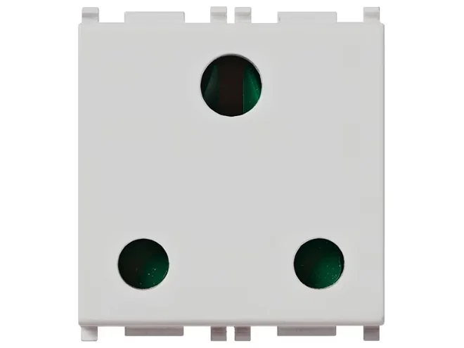 VIMAR Vimar 14218.SL Presa SICURY 2P+T 16A inglese Silver