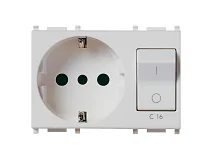 VIMAR Vimar 14276.SL Presa 2P+T 16A P30 intb+MT C16 Silver