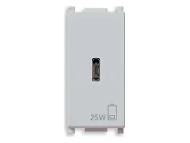 VIMAR Vimar 14292.C.25.SL Alimentatore USB C PD 25W Silver