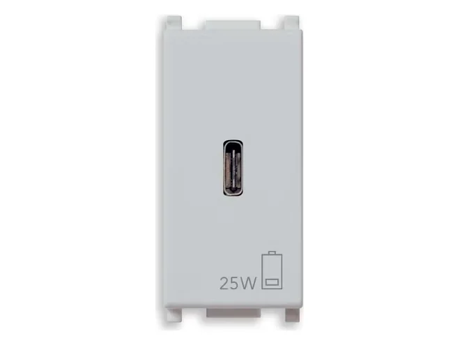 VIMAR Vimar 14292.C.25.SL Alimentatore USB C PD 25W Silver