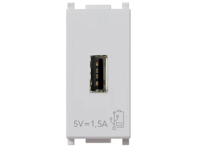 VIMAR Vimar 14292.SL Unità alimentazione USB 5V1,5A 1M Silver