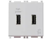 VIMAR Vimar 14295.SL Unità alimentazione USB 5V2,1A 2M Silver