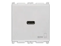 VIMAR Vimar 14298.60.SL Alimentatore USB C 60W PD Silver