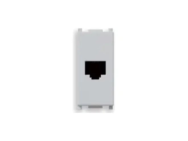 VIMAR Vimar 14320.SL Presa RJ11 6/4 Silver