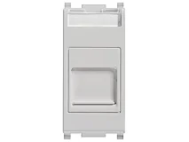 VIMAR Vimar 14322.SL Presa RJ11 6/4 con portello Silver