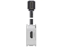 VIMAR Vimar 14346.H.SL Presa HDMI 2.1b con cavo a 90° Silver