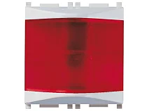 VIMAR Vimar 14387.R.SL Spia prismatica rosso Silver