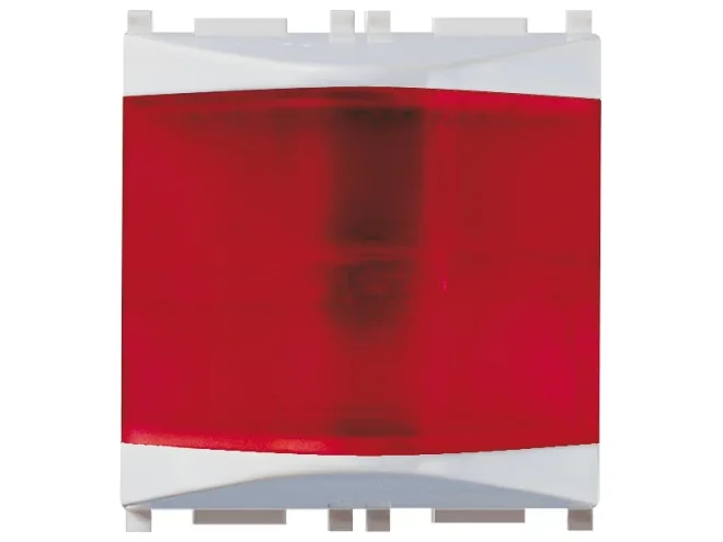 VIMAR Vimar 14387.R.SL Spia prismatica rosso Silver