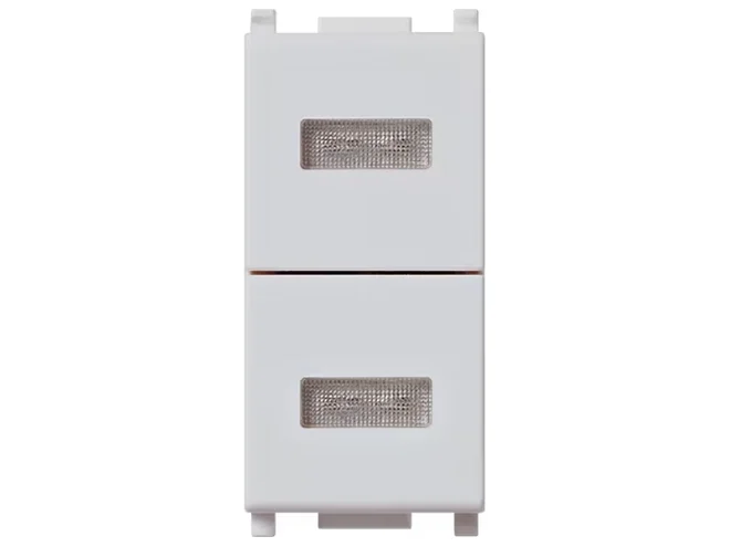 VIMAR Vimar 14388.SL Doppia spia neutra Silver