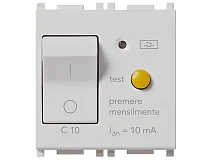 VIMAR Vimar 14411.10.SL Interruttore MTDiff.1P+N C10 10mA Silver