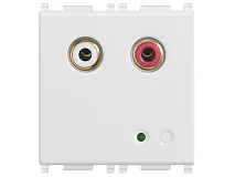 VIMAR Vimar 14582 Ingresso audio RCA 2M bianco