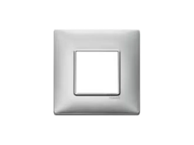 VIMAR Vimar 14647.27 Placca 2M BS tecnopolimero Silver