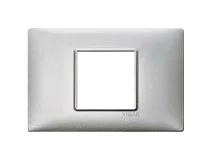 VIMAR Vimar 14652.27 Placca 2M centrali tecnopolimero Silver
