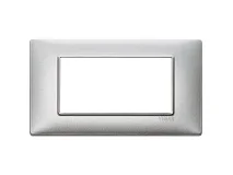 VIMAR Vimar 14654.27 Placca 4M tecnopolimero Silver