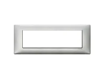 VIMAR Vimar 14657.27 Placca 7M tecnopolimero Silver