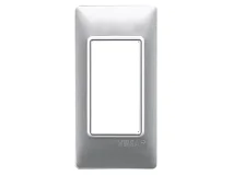 VIMAR Vimar 14666.27 Placca 1M pannelli tecnopolimero Silver