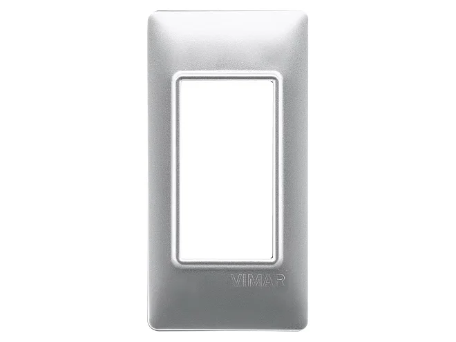 VIMAR Vimar 14666.27 Placca 1M pannelli tecnopolimero Silver