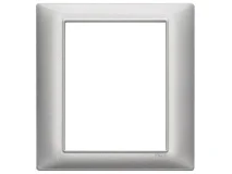 VIMAR Vimar 14668.27 Placca 8M tecnopolimero Silver