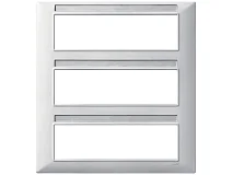 VIMAR Vimar 14691.27 Placca 21M tecnopolimero Silver