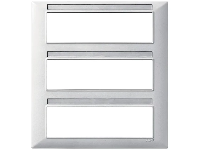 VIMAR Vimar 14691.27 Placca 21M tecnopolimero Silver