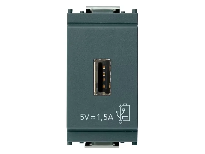 VIMAR Vimar 16292 Unità alimentazione USB 5V1,5A 1M grigio
