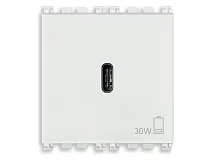 VIMAR Vimar 19298.B Alimentatore USB C 30W PD bianco