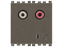 VIMAR Vimar 19582.M Ingresso audio RCA 2M Metal