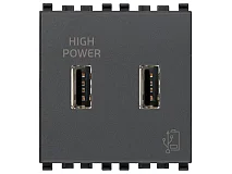 VIMAR Vimar 20295 Unità alimentazione USB 5V2,1A 2M grigio