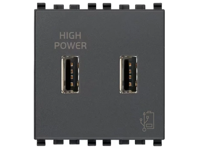 VIMAR Vimar 20295 Unità alimentazione USB 5V2,1A 2M grigio