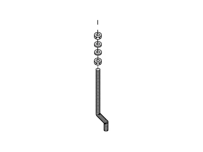 PERFORMANCE IN LIGHTING PERFORMANCE IN LIGHTING 008981 VITE UNCINO M10 X FLANGIA