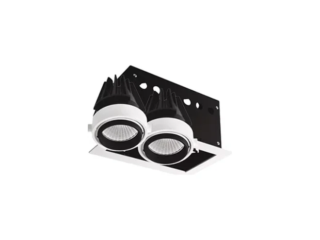 PERFORMANCE IN LIGHTING PERFORMANCE IN LIGHTING 840320010 KA40 RECESSED HOUSING 2-SET WHITE FRAME